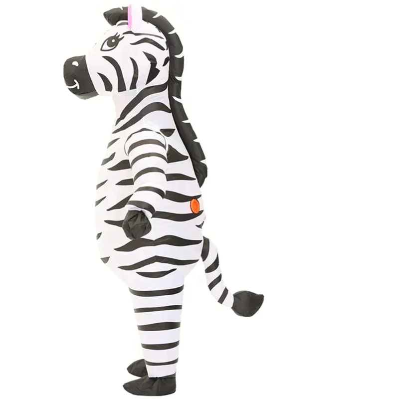 Aufblasbares Zebra-Kostüm.