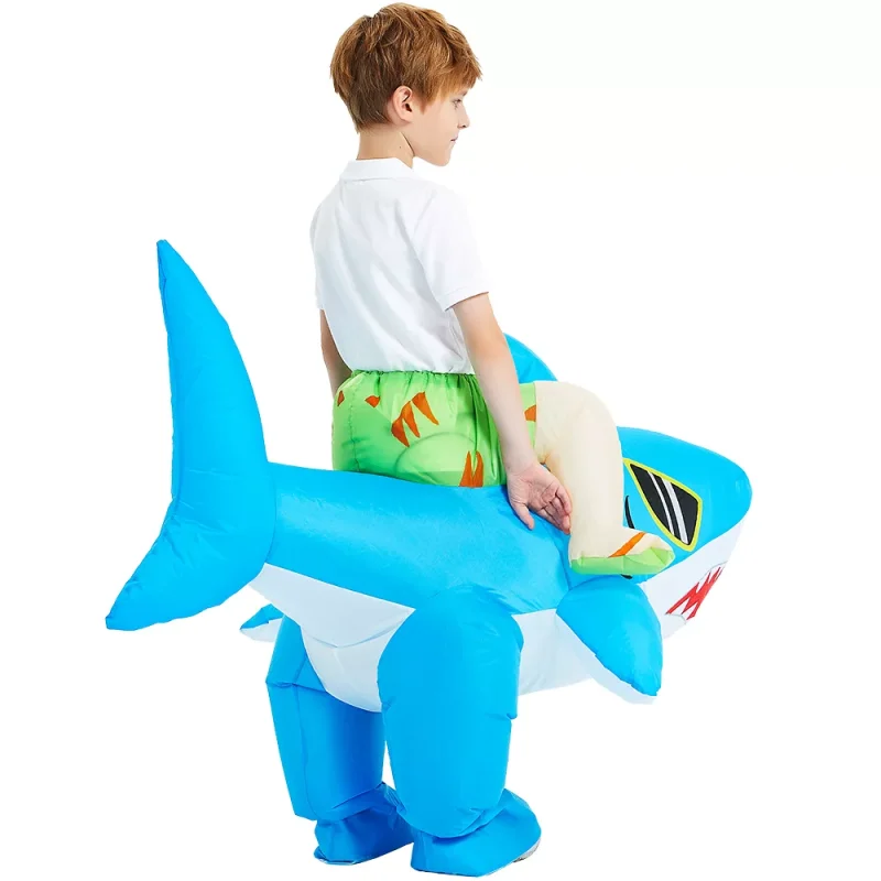 Aufblasbares Hai-Kostüm Kind