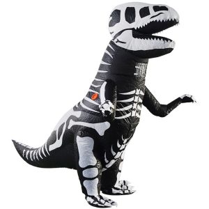 Aufblasbares Kostüm Dinosaurier-Skelett T-Rex
